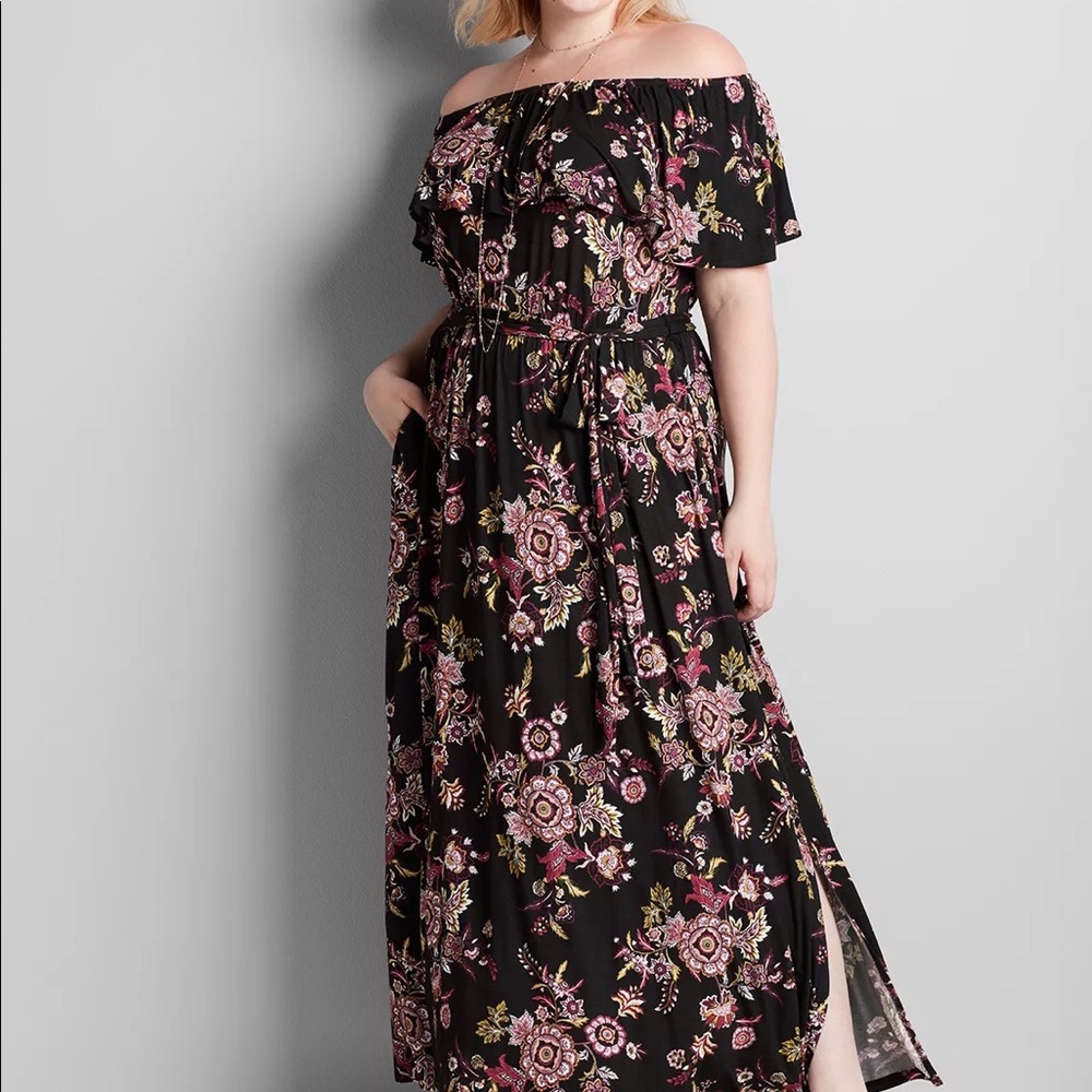 Lane Bryant floral maxi dress